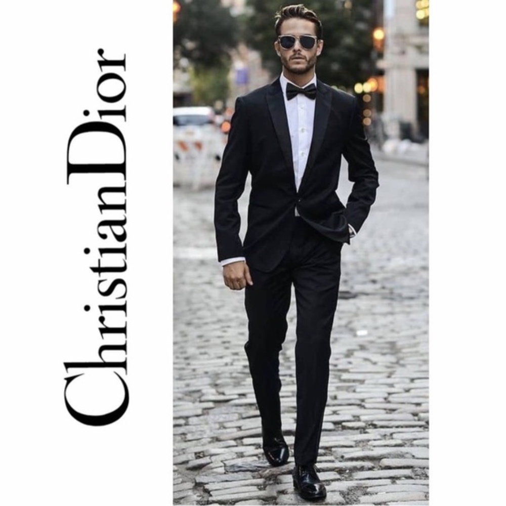 Dior Custom Full Tuxedo 40L Pants 32w x 32i 1 button Ventless Gently worn
